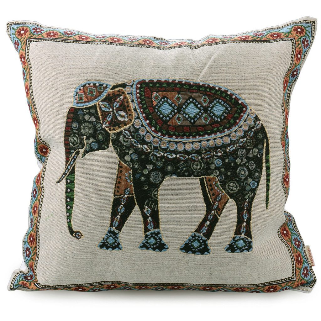 Luxbon Elephant Throw Pillow Case 