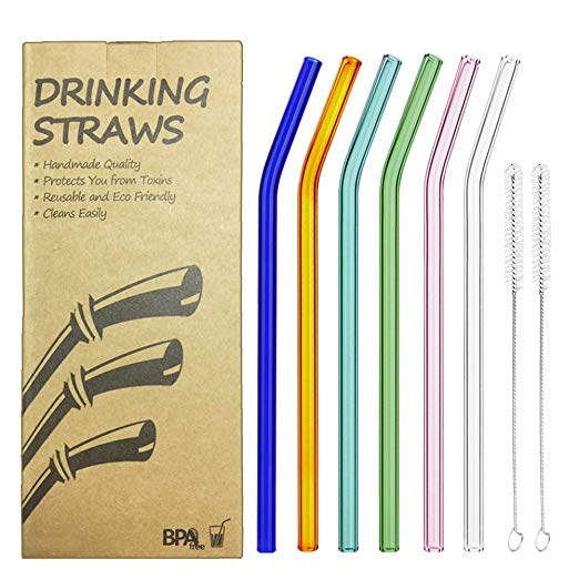 Reusable Glass Drinking Straws