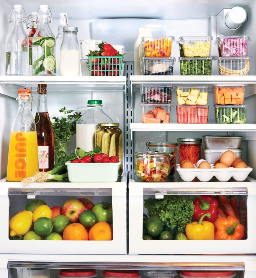 How do you keep track of food in the fridge?