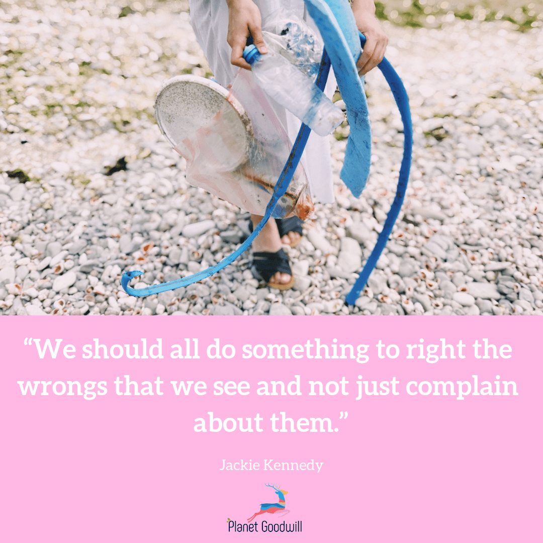 We should all do something to right the wrongs that we see and not just complain about them.