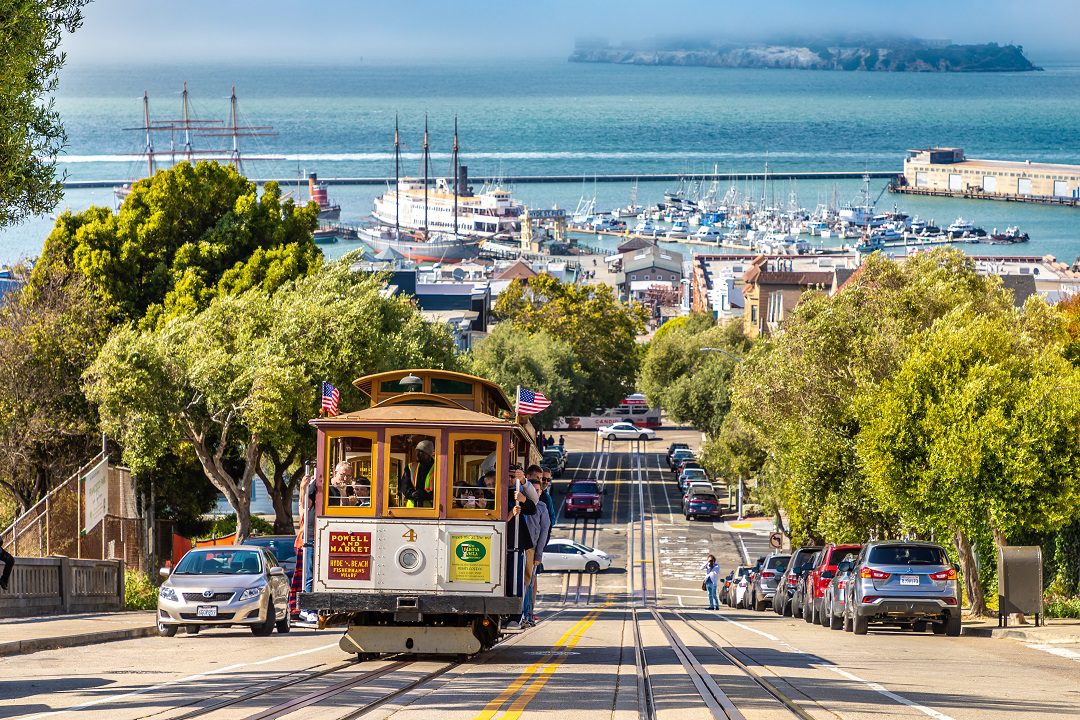 San,Francisco,,Usa,-,March,29,,2020:,The,Cable,Car